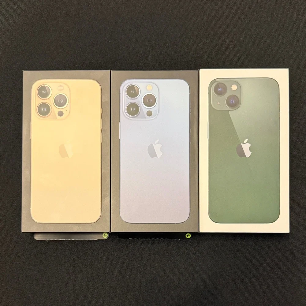 Apple iPhone 13 & 13 Pro BOXES (EMPTY) Bundle